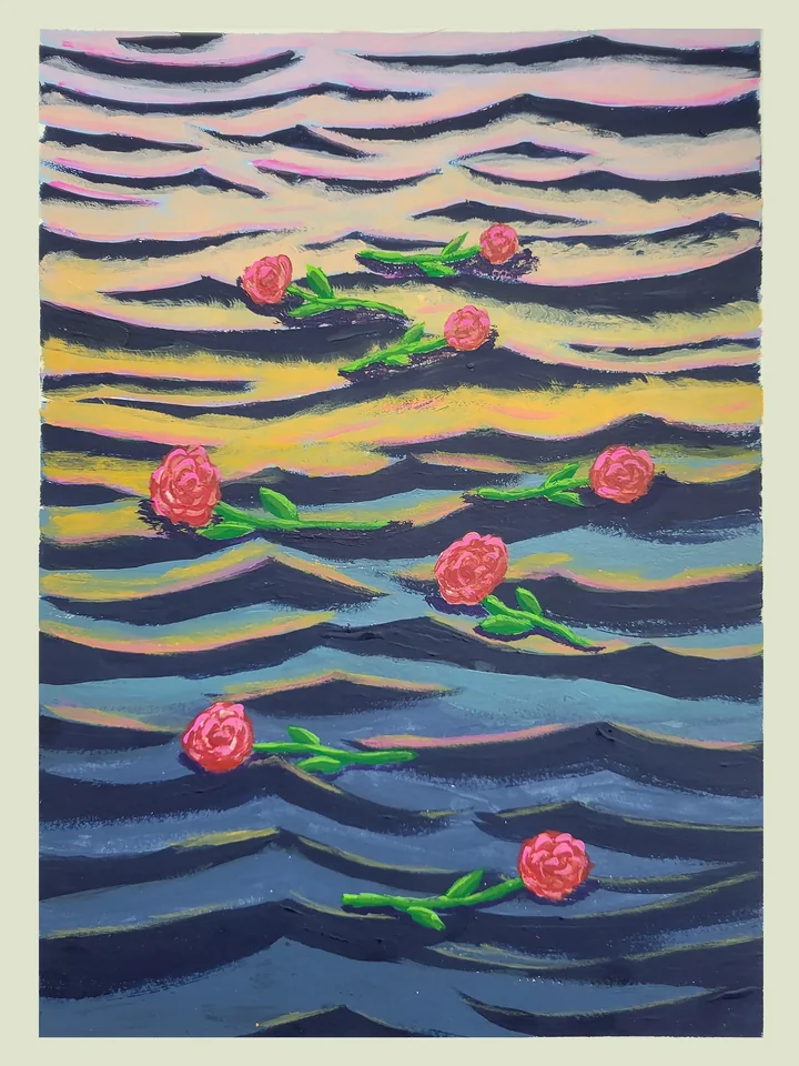 Roses Adrift by Kel LR