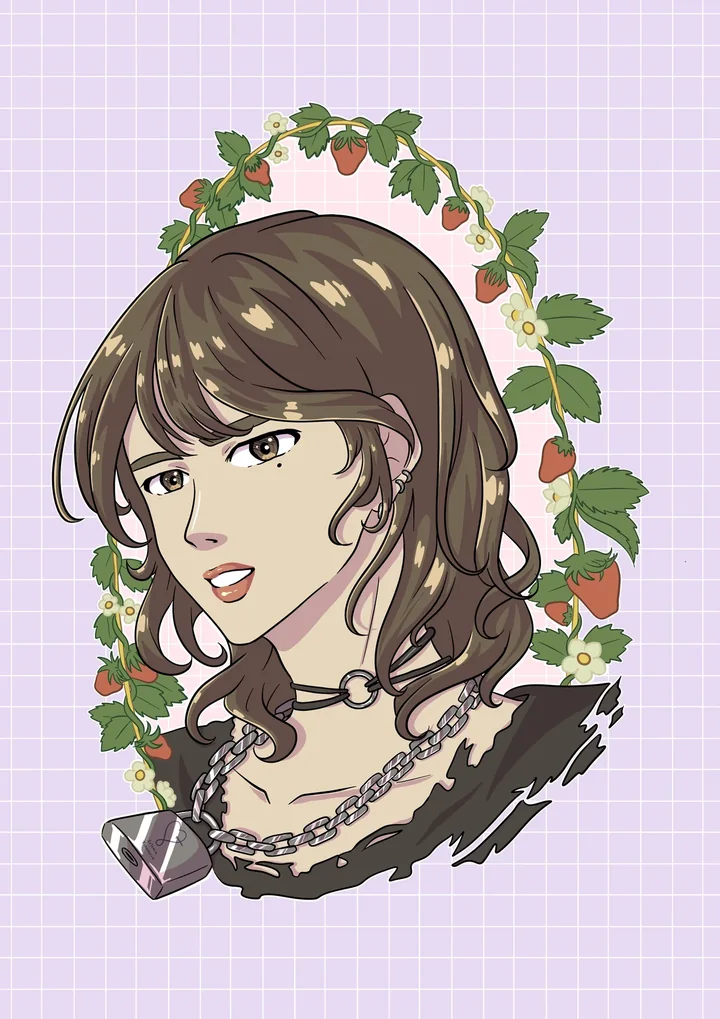 Strawberry Portrait by Selenia Finamore